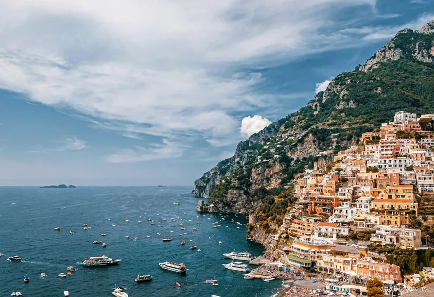 Excursion en bateau à Positano : baignade près de la Grotte d'Émeraude